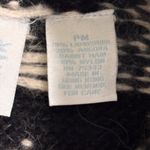 VTG Nordic Lambswool Angora Blend Cardigan Sweater Petite M Fair Isle Full Zip Black Size undefined Photo 6