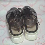 Refresh  Women’s Purple Sparkle Glitter Plastic Jelly Chunky Platform Sandals 9M Photo 2