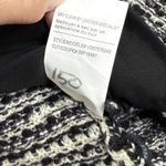 Vince Tweed Leather Moto Jacket Black White Fringe Womens Size M Photo 7