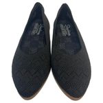 Skechers Shoes Womens 8.5 Black Wedge Slip On Knit Memory Foam Comfort Flats Photo 4