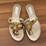 Badgley Mischka American Glamour Rose Gold Embellished Rhinestones Sandals 7.5 Photo 3