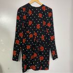Saint Laurent  Silk Floral Rose Dot Mini Dress Size‎ 42 Photo 4