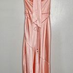 Here Comes the Sun fuchsia Satin Dress Photo 4