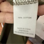 Stitchdrop Army Uniform Green Cotton Midi Dress | Size M Size M Photo 8