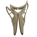 Hayni Suede and Leather Slingback Pumps Tan Size 8.5 Photo 2