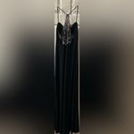 Cache  black evening gown with rhinestones size 2 Photo 1