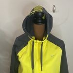 Nike Just Do It spell out therma-fit zip athletic hoodie yellow and gray size XL Photo 4