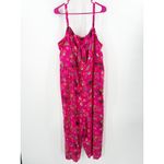 Torrid Jumpsuit Women’s Size 3 Tie Front Culotte Pink Challis Animal Plus Curvy Photo 13