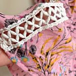 Chicwish  Dress Tunic Womens Size S Floral Crochet Babydoll Swim Cover Up Photo 3