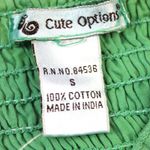 NEW Cute Options Womens S Sundress Smocked Gauzy Reggae Green Yellow Red Photo 5