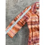 Chico's  Linen Blend Striped Open Front Blazer Jacket Women Size S Orange Purple Photo 5