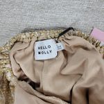 Hello Molly  Gold Sequin Halter Prom Dress Small Open Back Formal High Slit NEW Photo 14