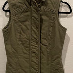 Magellan Olive Green Button Down Vest Photo 0