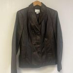 East 5th Women's Black Genuine 100 %Leather Jacket - Size M Perfect For Fall Photo 0