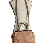 Guess Signature Nueva Crossbody Satchel Warn Tan Handbag Photo 5
