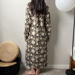 mille resort & travel brown floral cotton blockprint caftan shirt maxi dress Size XS Photo 4