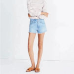 Madewell Relaxed Denim Shorts Size 35 NWT Button Fly Photo 6