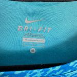 Nike Running Dri Fit Blue Patterned Short Sleeve Crew Neck Athletic T-Shirt Sz M Photo 3