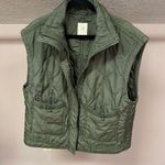 Olive Quilted Vest Green Size L Photo 5