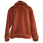 Elodie Anthropologie  Faux Sherpa Shearling Teddy Coat Oversized Rust Size Small Photo 1