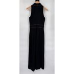 Badgley Mischka Old Money Jumpsuit sz 2 Black Rhinestone Trim Polyester NEW $189 Photo 8