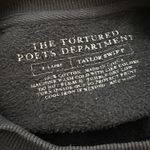 Taylor Swift  The Tortured Poets Department Black Crewneck Sweatshirt Size XL Photo 3