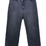 Abercrombie & Fitch 90s Relaxed Straight High Rise Jeans Women 30/10 Black Denim Photo 0