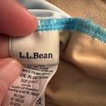 LL Bean Tankini Swimsuit Top Women's 8 Reg Blue Wide Straps Shelf Bra Blue Photo 3