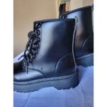 She&In Boots Womens Size 5.5 Black Combat Platform Lace Up Chunky Sole Shoes Photo 3