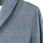 Magaschoni  Size Small Lightweight Sweater Blue Loose Cowl Turtleneck Cashmere Photo 2