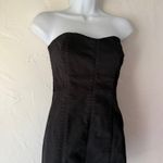 joe's jeans Joe’s Jeans Y2k Black Strapless Mini Dress Size M Cotton Blend Zip‎ Back Tube Photo 1