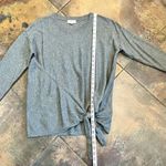 Ann Taylor Loft Outlet Women’s Gray Sweater Tie Knot Front Medium Photo 4