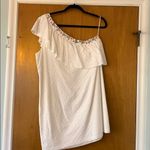 Highline  Eyelet One Shoulder Dress Size Large Photo 3