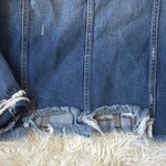 Paige Distressed Blue Denim Jean Jacket Photo 5