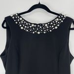 New Directions Womens Black Beaded Cocktail Eveningwear Classic Dress‎ Size 14 Photo 3