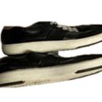 Naturalizer Evin-Lace Black Leather Sneakers Lace-Up Casual Shoes Size 7 Photo 1