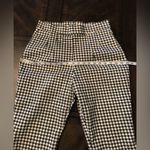 Retro Vixen by Micheline Pitt Black and White Gingham Cigarette Pants Sz L (alte Size L Photo 3