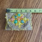 Vintage Straw Clutch Purse With Sea Shells Pink Photo 5