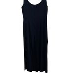 Style works Chic Black tea length Dress with long Fringe Hem Size 6 Photo 7