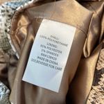 Etcetera  Snake Print Mini Pencil Skirt Faux Leather Lined Size 4‎ Tan Sage Green Photo 5