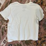 Budweiser  Cream Tee with Red and Blue Logo Photo 2