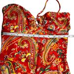 Ralph Lauren Pink Orange Aqua Sunrise Paisley One Piece Bandeau Swimsuit Size 10 Photo 9