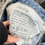 Gap  Real Straight Rolled Hem Mid Rise Jeans Womens 26 Blue Denim Distressed Photo 12