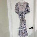 Lucky Brand Brand New Women's Lucky Brand Floral Print Dress Size Small White Blue Summer Photo 2