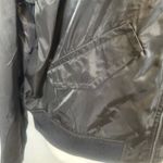 DKNY black organza sheen bomber jacket size large NWT Photo 4