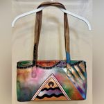 Anuschka Leather Hand Painted shoulder bag. NWT Photo 1