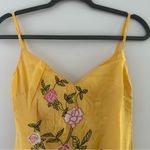 Urban Outfitters Carmen Embroidered Fringe Sleeveless Mini Dress in Yellow - XS Photo 4