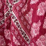 Show Me Your Mumu  Lima scrunch crop top pink / red off the shoulder size small Photo 7