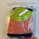 Abound Around XS‎ Striped Knit Pullover Sweater Crew Neck Colorful Cotton Blend Photo 8