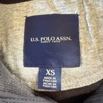 U.S. Polo Assn. XS black heather long sleeve 1/4 zip flatback sweatshirt jacket Photo 6